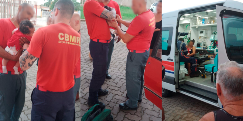 Bombeiros salvam bebê de um mês engasgado em Camaquã