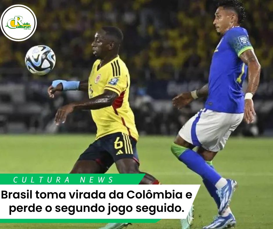 Brasil tem atuação desastrosa, leva virada da Colômbia e perde 2ª